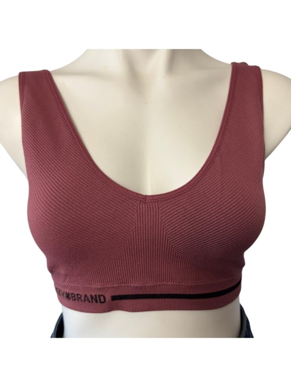 Lucky Brand Seamless Ribbed Bralette - Size Medium